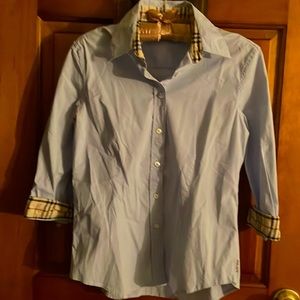 Burberry London women’s button down shirt size M.